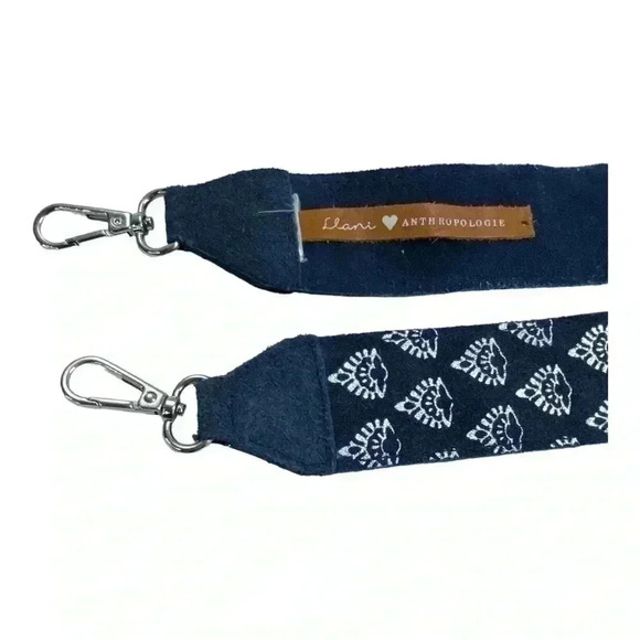 Anthropologie Llani Foiled Suede Bag Strap - Picture 3 of 5